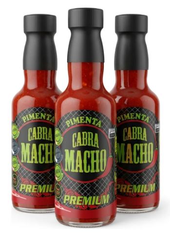 Botellas de salsa Cabra Macho Premium